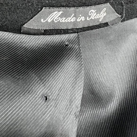 Zanetti 100% Cashmere 3 Button‎ Blazer Black Double Vent Tailored Made in Italy - Picture 8 of 9